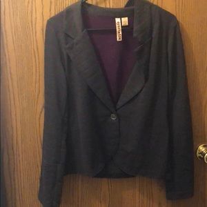 Grey & Purple Jersey Jacket